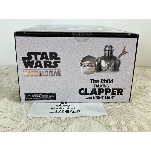 Star Wars The Mandalorian The Child Talking Clapper with Night Light Brand New - Picture 6 of 7